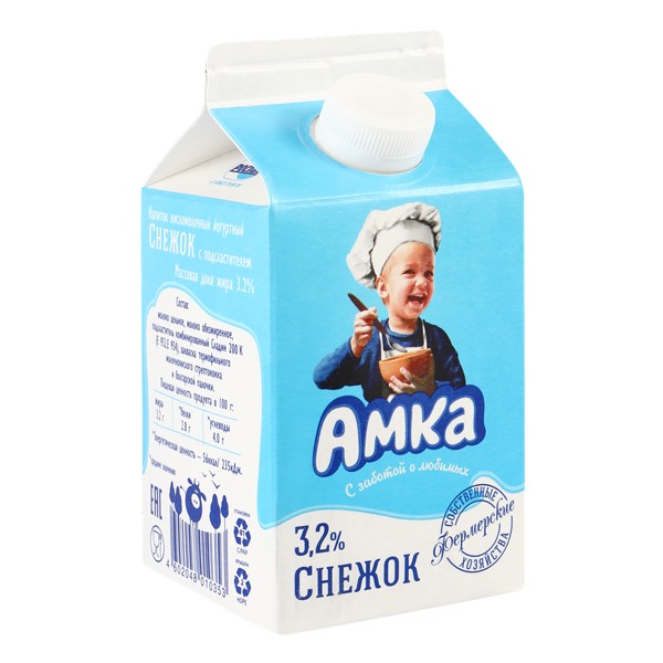Снежок Амка 3,2% 500 г — оптом
