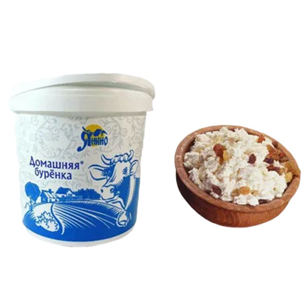 Масса десертная творогосодержащая с изюмом Домашняя Бурёнка 23% 3 кг — оптом